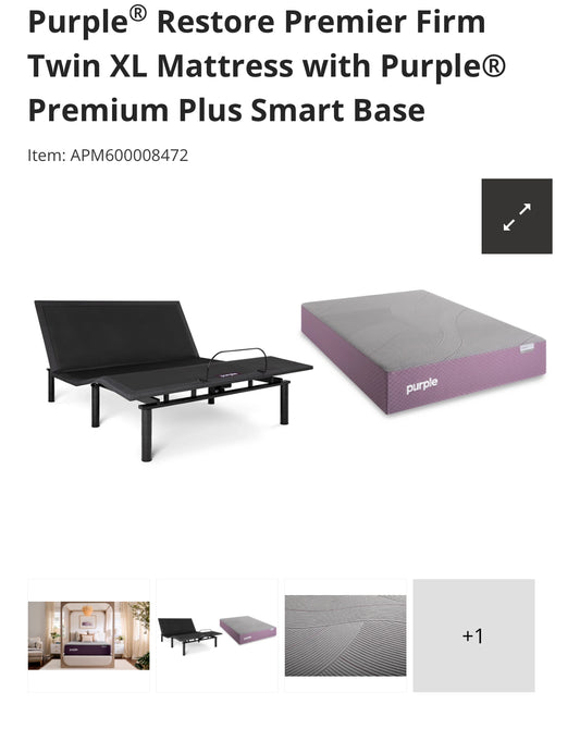Firm purple mattress